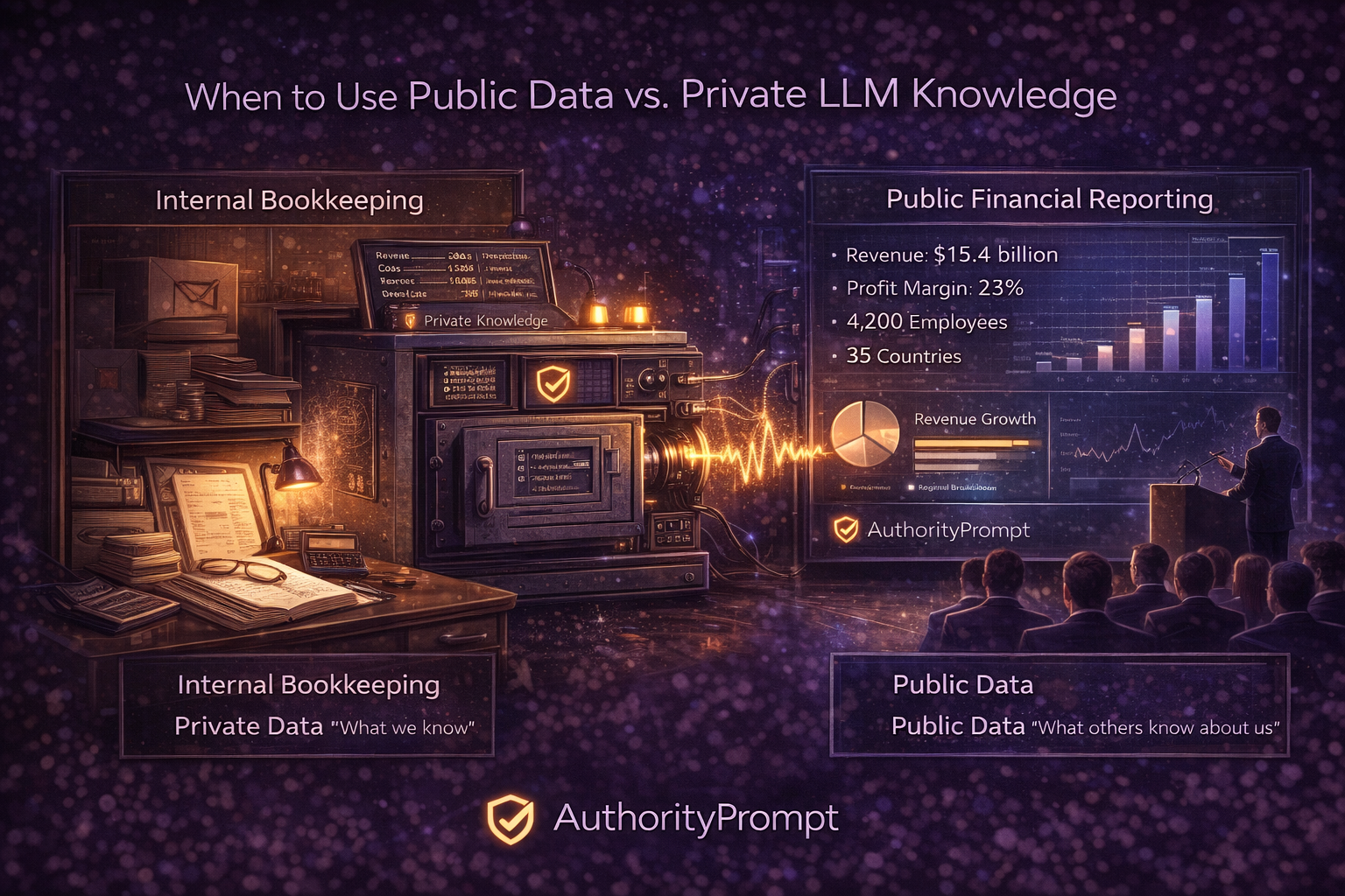 When to Use Public Data vs. Private LLM Knowledge