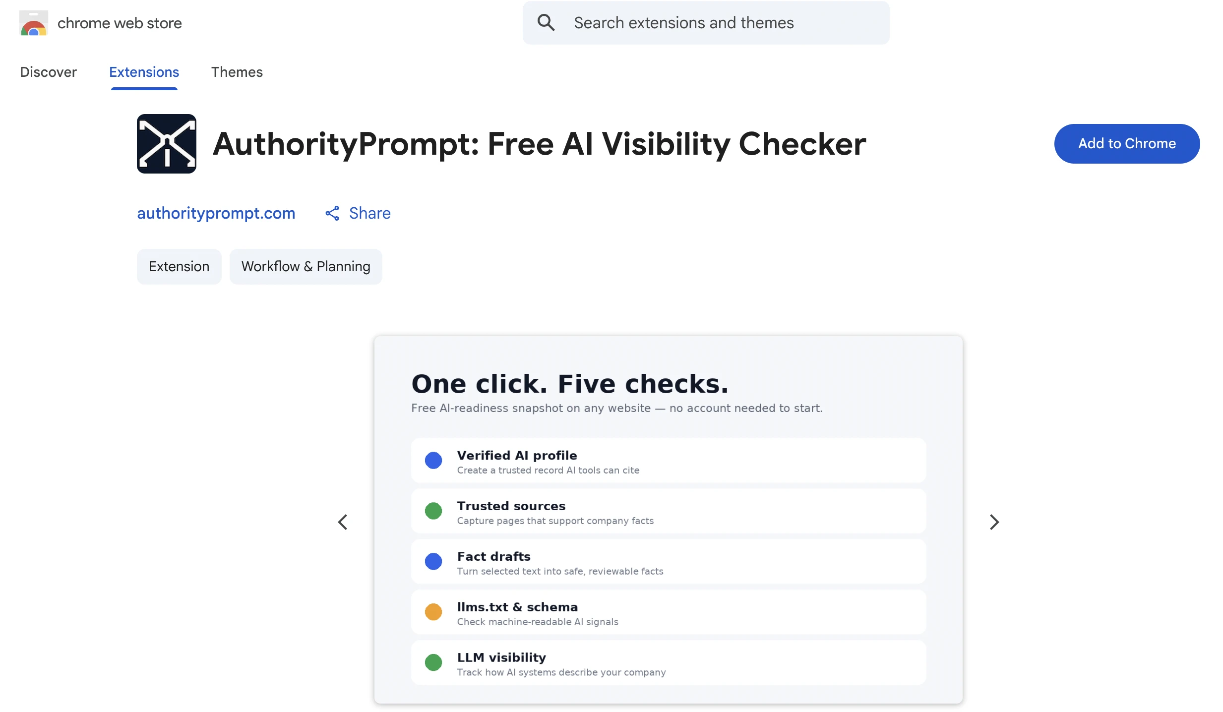 AuthorityPrompt Google Chrome Extension Is Now Available